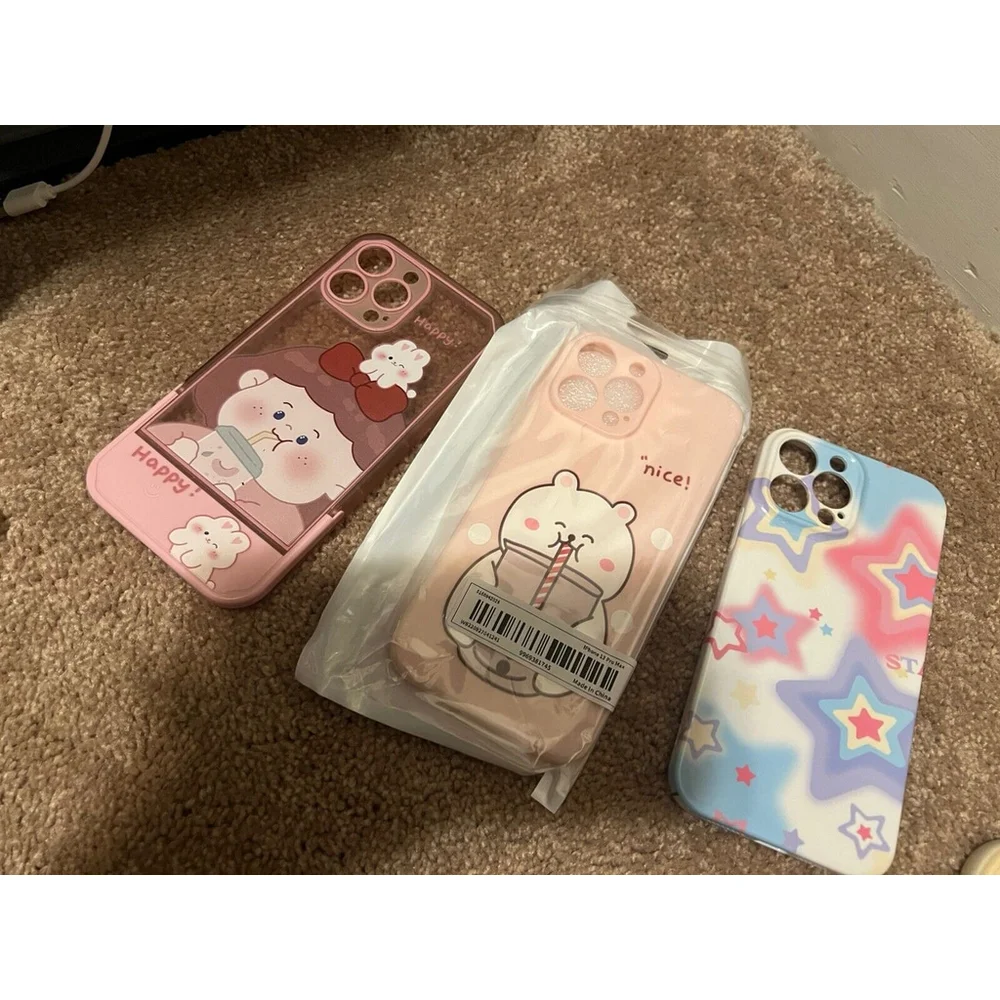 Apple iPhone 13 Pro Max Cute Case Used Pack Of 3